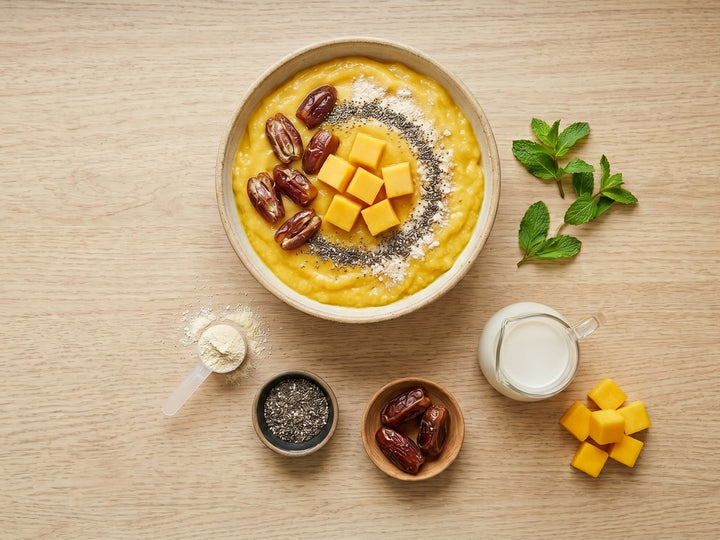 the post-workout mango-protein power bowl