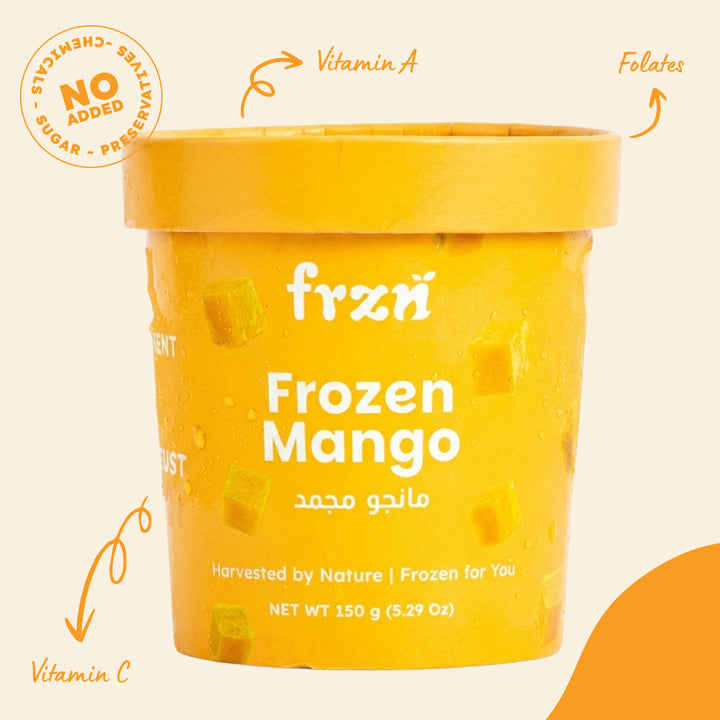 frzn frozen mango cup, one of the flavours in the 30-day Reset